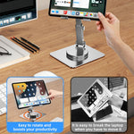 MT136 Aluminum Alloy Stand for Phones, Tablets Adjustable Desktop Holder