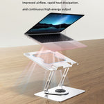 L308 Portable 360° Rotating Tablet Stand for Devices Up to 17.3 Inches Foldable Desktop Holder