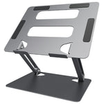 L303 Aluminum Alloy Adjustable Tablet Stand for Devices Up To 17.3 Inch Foldable Cooling Laptop Riser