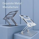 L303 Aluminum Alloy Adjustable Tablet Stand for Devices Up To 17.3 Inch Foldable Cooling Laptop Riser