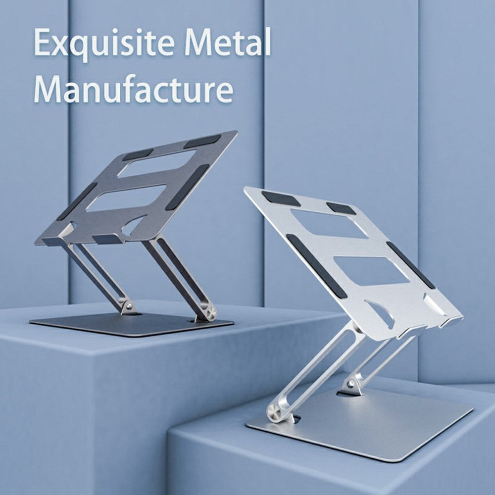 L303 Aluminum Alloy Adjustable Tablet Stand for Devices Up To 17.3 Inch Foldable Cooling Laptop Riser