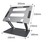 L303 Aluminum Alloy Adjustable Tablet Stand for Devices Up To 17.3 Inch Foldable Cooling Laptop Riser