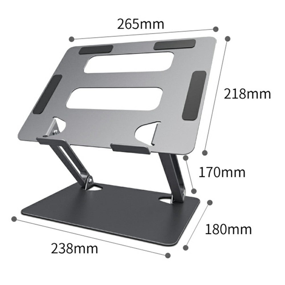 L303 Aluminum Alloy Adjustable Tablet Stand for Devices Up To 17.3 Inch Foldable Cooling Laptop Riser