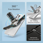 Carbon Fiber Pattern Magnetic Stand Ring Holder Foldable Rotatable Wrist Strap Bracket with Magnetic Pad