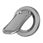Carbon Fiber Pattern Magnetic Stand Ring Holder Foldable Rotatable Wrist Strap Bracket with Magnetic Pad