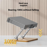 J32 Adjustable Laptop Stand Foldable Wood Base Metal Cooling Riser Desktop Bracket