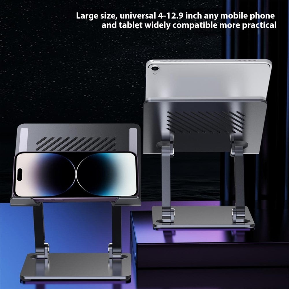 J26S Desktop Universal Tablet Stand Alloy Steel Metal Foldable Height Adjustable Holder
