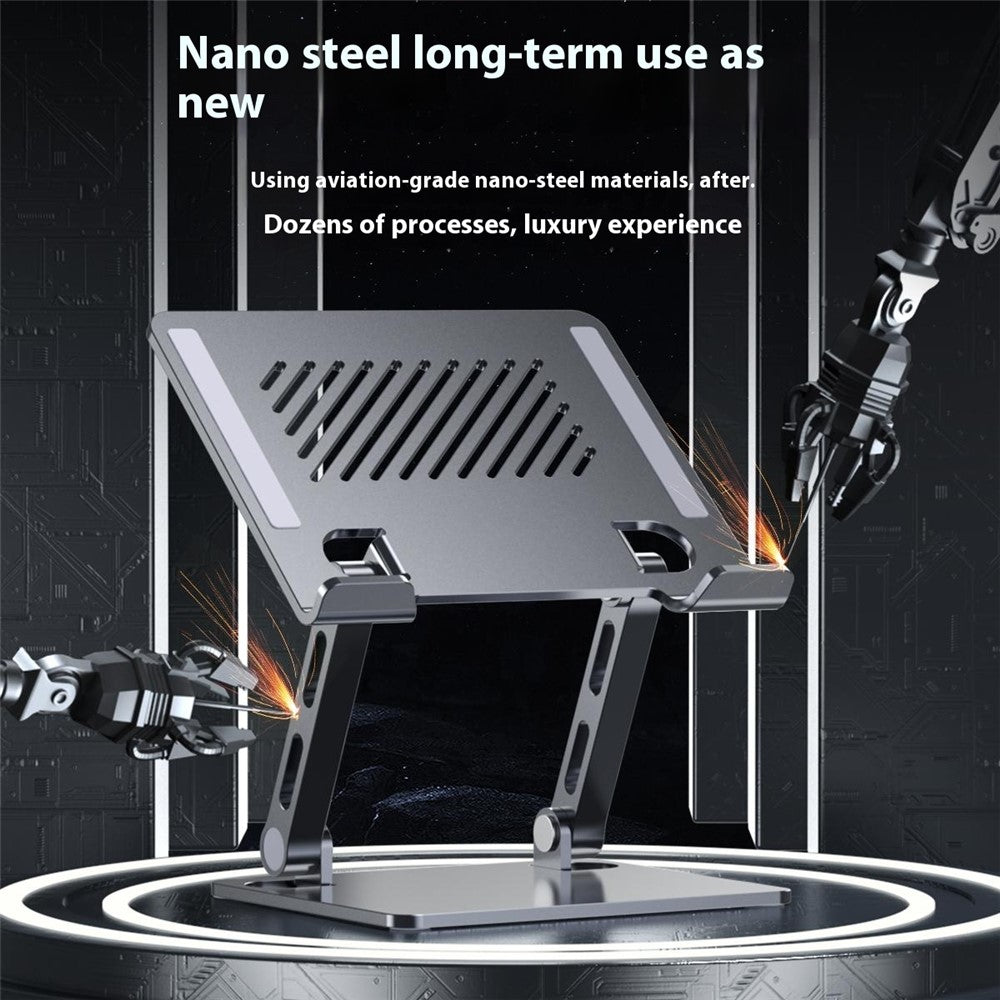 J26S Desktop Universal Tablet Stand Alloy Steel Metal Foldable Height Adjustable Holder