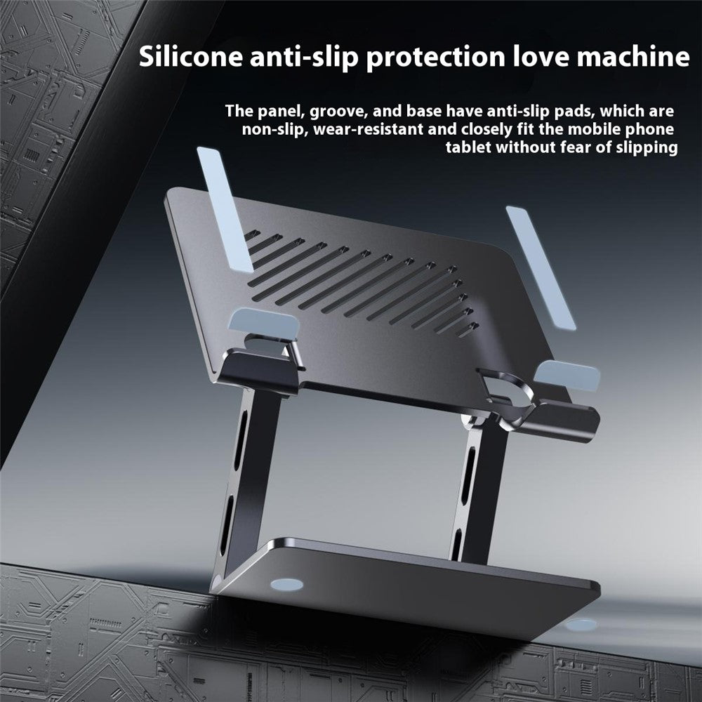 J26S Desktop Universal Tablet Stand Alloy Steel Metal Foldable Height Adjustable Holder