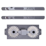 P11F Portable Folding Laptops Stand Aluminum Alloy Adjustable Desktop Tablets Holder with 2 Cooling Fan for Tablets, Notebooks