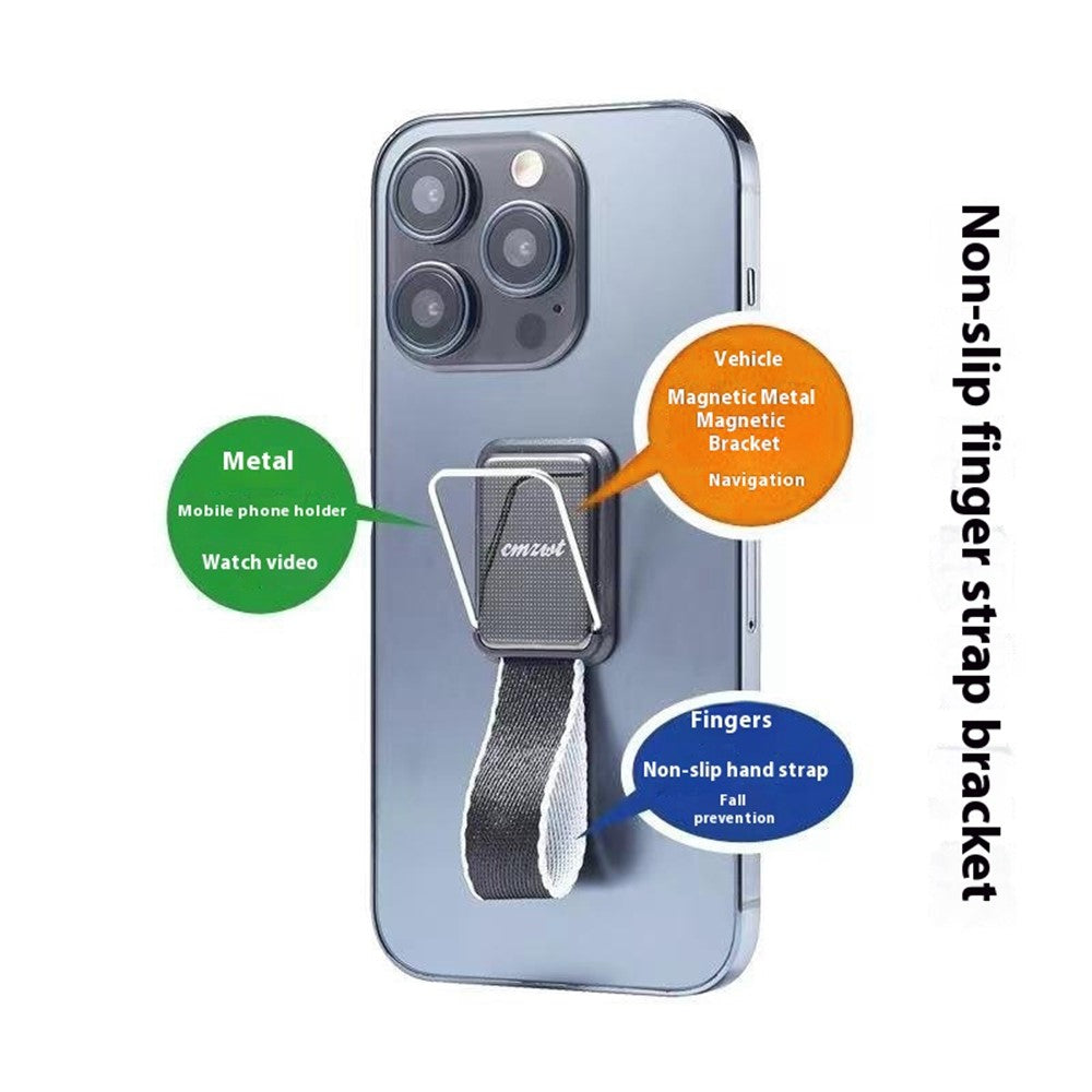 CMZWT CPS-033 Phone Grip Ring Kickstand Anti Drop Cell Phone Back Holder with Strap