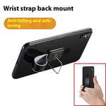 CMZWT CPS-033 Phone Grip Ring Kickstand Anti Drop Cell Phone Back Holder with Strap
