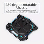 N2 Foldable Laptop Stand with 360° Rotating Base and Phone Holder 8-Level Ergonomic Laptop Riser