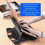 N2 Foldable Laptop Stand with 360° Rotating Base and Phone Holder 8-Level Ergonomic Laptop Riser