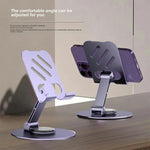 002 Metal Hollow Cooling Stand Rotatable Folding Cell Phone Lazy Bracket for Live Streaming