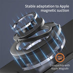 Tri-Fold Magnetic Kickstand Adjustable Angle Phone Metal Ring Holder