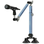 LANPARTE DMS-02 Three Sections Adjustable Heavy Duty Microphone Boom Arm Stand with Suction Cups