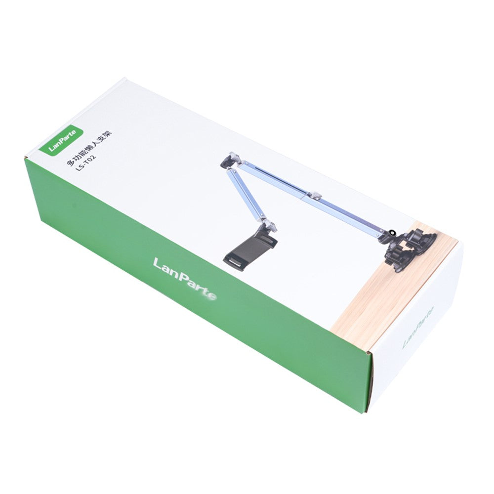 LANPARTE LS-T02 Dual Suction Cup Tablet Stand Angle Adjustable Foldable Desktop Phone Bracket