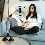LANPARTE LS-T02 Dual Suction Cup Tablet Stand Angle Adjustable Foldable Desktop Phone Bracket