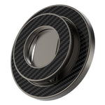 Foldable Metal Kickstand Carbon Fiber Texture Double-Sided Magnetic Holder