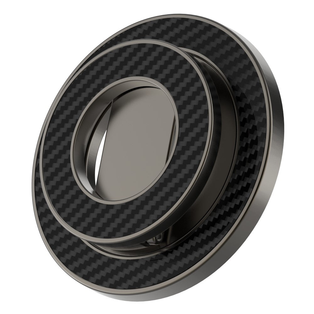 Foldable Metal Kickstand Carbon Fiber Texture Double-Sided Magnetic Holder