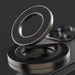 Foldable Metal Kickstand Carbon Fiber Texture Double-Sided Magnetic Holder