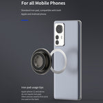 Foldable Metal Kickstand Carbon Fiber Texture Double-Sided Magnetic Holder