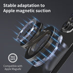Foldable Metal Kickstand Carbon Fiber Texture Double-Sided Magnetic Holder
