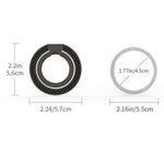 Dual Axis Carbon Fiber Textured Foldable Metal Magnetic Phone Back Ring Stand Multi Angle Viewing Kickstand