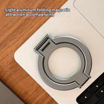 T15 2 in 1 Magnetic Phone Stand Ring Holder Foldable Aluminum Alloy Bracket for iPhone  /  iPad