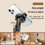 T16 Rotating Extendable Desktop Phone Holder Livestream Vlog Recording Adjustable Stand