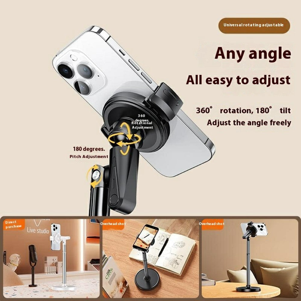 T16 Rotating Extendable Desktop Phone Holder Livestream Vlog Recording Adjustable Stand