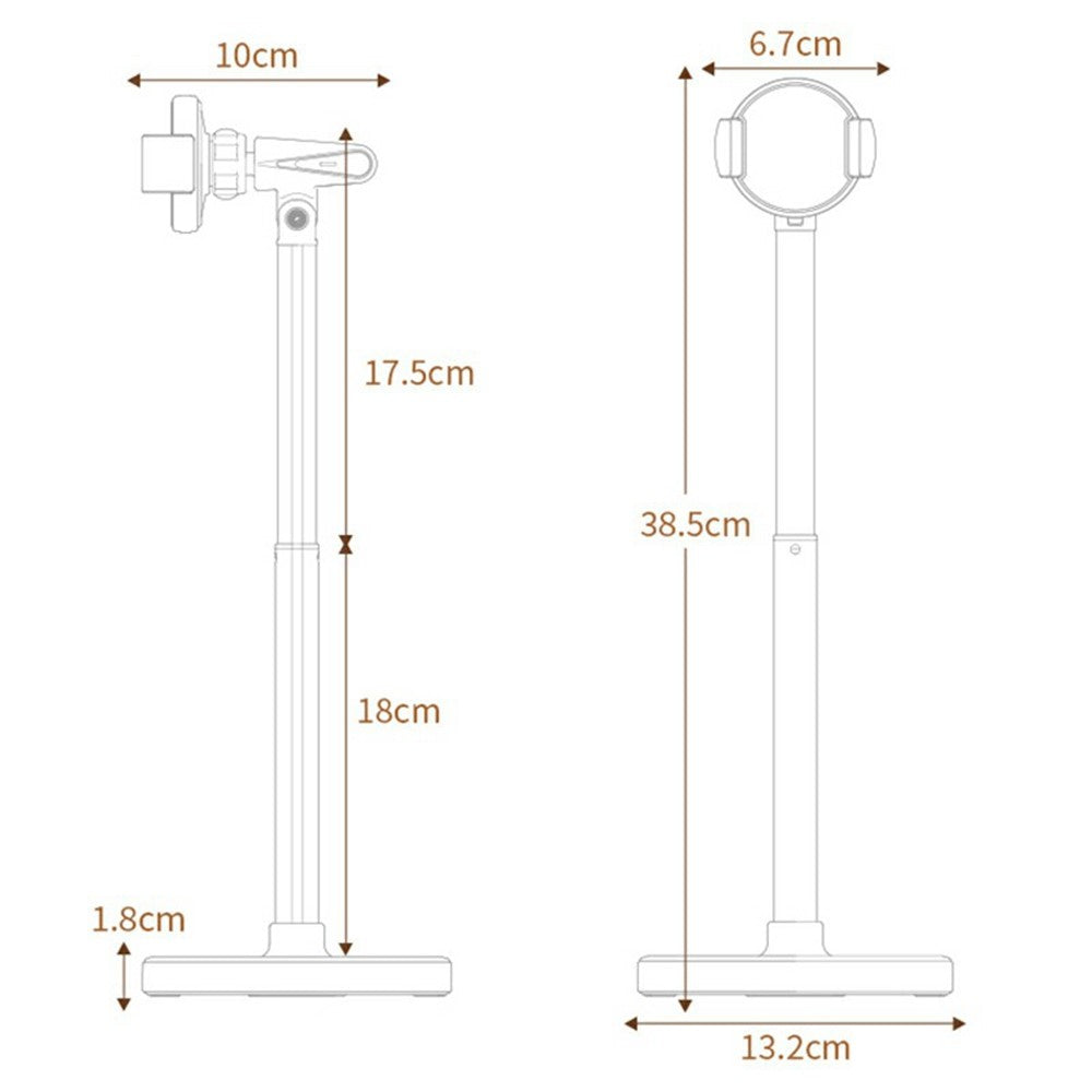 T16 Rotating Extendable Desktop Phone Holder Livestream Vlog Recording Adjustable Stand