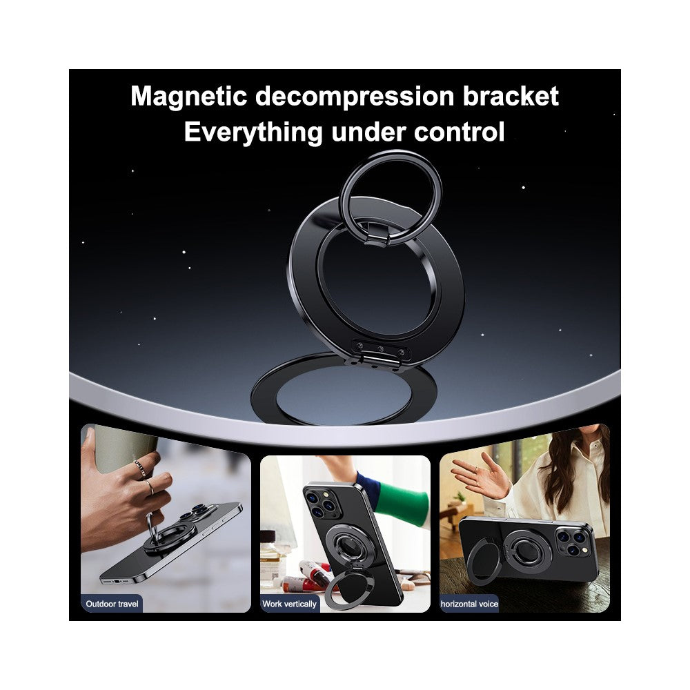 Magnetic Ring Kickstand 360 Degree Rotation Multifunctional 2 in 1 Phone Holder
