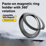 Q5 Adhesive Magnetic Ring Stand Holder Rotation Cell Phone Grip