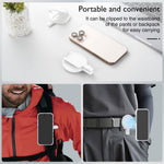 Universal Magnetic Phone Stand Anti Drop Waist Clip Bracket for Desktop / Computer Mount
