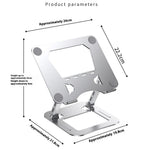 J22 17.3 Inch Laptop Stand Metal Base Heat Dissipation Adjustable Height Nano Steel Notebook Folding Holder Riser