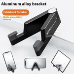 Folding Phone Stand Portable Aluminum Alloy Desktop Mobile Holder for 4 - 7 inch Smartphones/Tablets