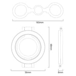 YESIDO C229 Double Sided Magnetic Phone Stand 360 Degree Rotation Foldable Ring Bracket