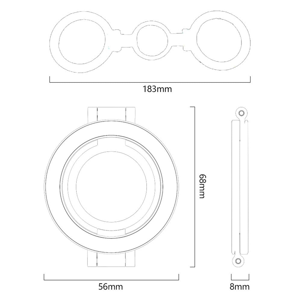 YESIDO C229 Double Sided Magnetic Phone Stand 360 Degree Rotation Foldable Ring Bracket