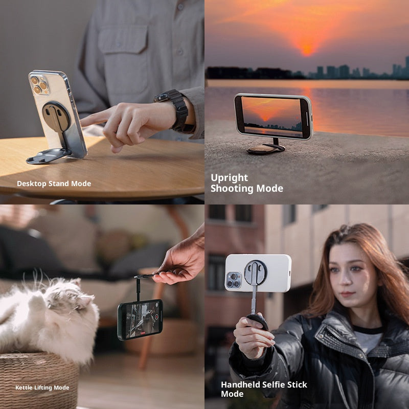 PGYTECH MagFlex Compatible with MagSafe Handheld Phone Holder for Desktop Vlogging Photography Accessories