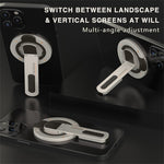 Dual Sided Magnetic Phone Kickstand 360 Degree Rotation Desktop Holder Stress Relief Zinc Alloy Phone Back Stand