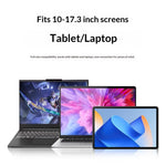 0022 Portable Aluminum Laptop Stand Desktop Riser Cooling Pad Foldable Storage Ergonomic Design for Home / Office
