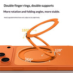 Q11  Ultra Thin Tri-Fold Magnetic Ring Stand Adhesive Mount 360 Degree Rotation Phone Bracket
