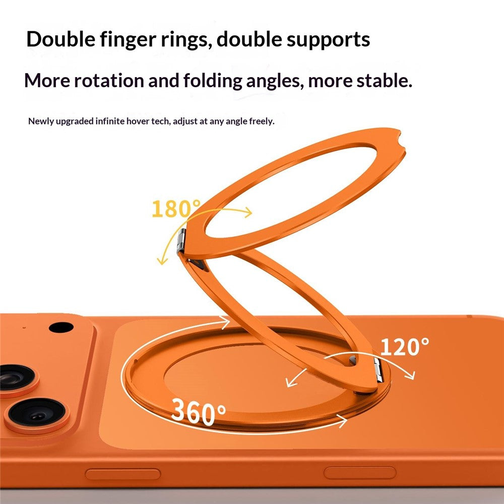 Q11  Ultra Thin Tri-Fold Magnetic Ring Stand Adhesive Mount 360 Degree Rotation Phone Bracket