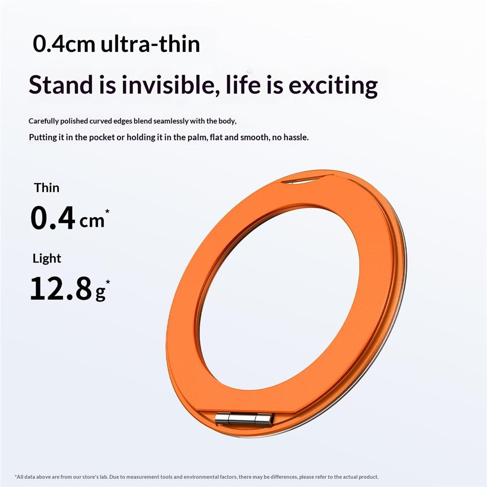 Q11  Ultra Thin Tri-Fold Magnetic Ring Stand Adhesive Mount 360 Degree Rotation Phone Bracket