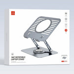 XUNDD XDHO-079 Hollow Out Laptop Stand 360 Degree Rotatable Foldable Carbon Steel Desktop Notebook Bracket
