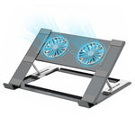 XUNDD XDHO-082 Laptop Cooling Stand with Dual Fans RGB Lighting Foldable Notebook Bracket