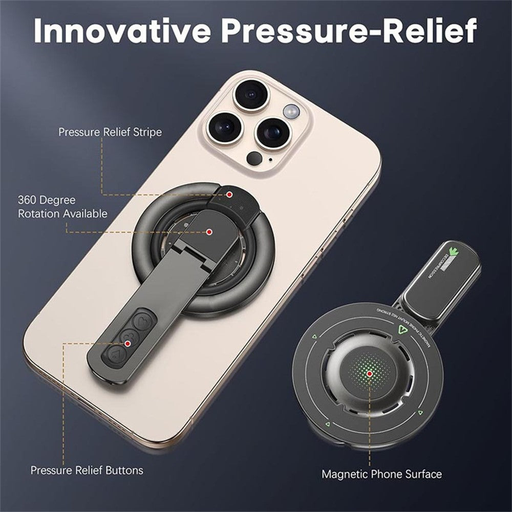 Magnetic Finger Ring Holder Kickstand 360 Degree Rotating Phone Grip Stand