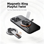 Magnetic Finger Ring Holder Kickstand 360 Degree Rotating Phone Grip Stand